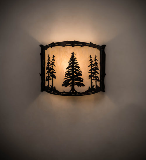 Meyda Tiffany Tall Pines 197101 Wall Light - Antique Copper