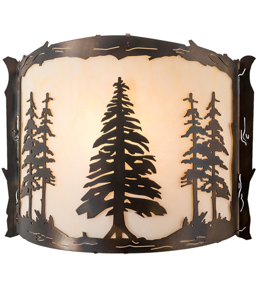 Meyda Tiffany Tall Pines 197101 Wall Light - Antique Copper