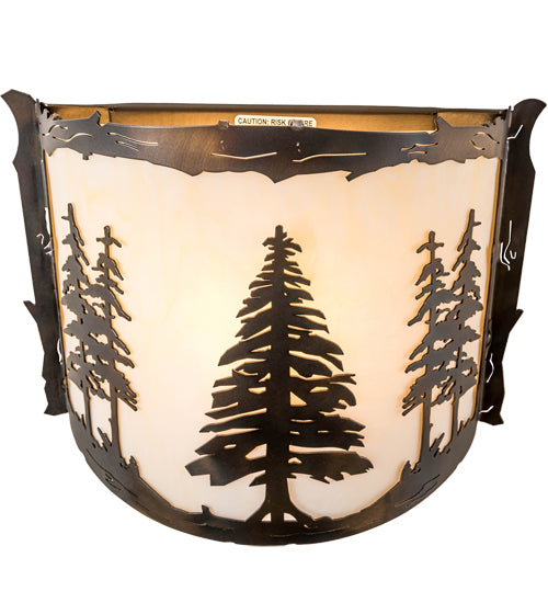 Meyda Tiffany Tall Pines 197101 Wall Light - Antique Copper