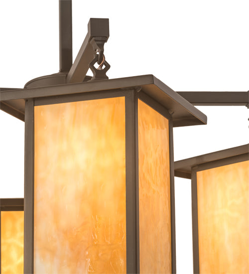 Meyda Tiffany Roylance 197146 Chandelier Light - Craftsman Brown,Cafe-Noir
