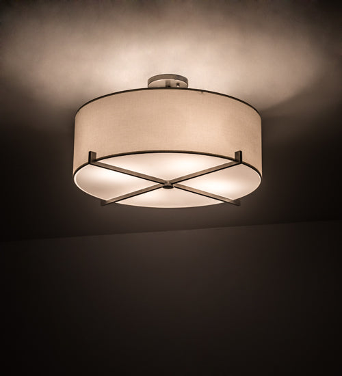 Meyda Tiffany Cilindro 197347 Ceiling Light - Nickel