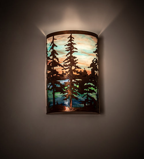 Meyda Tiffany Tall Pines 19735 Wall Light - Vintage Copper