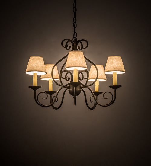 Meyda Tiffany Jenna 197364 Chandelier Light - French Bronzed