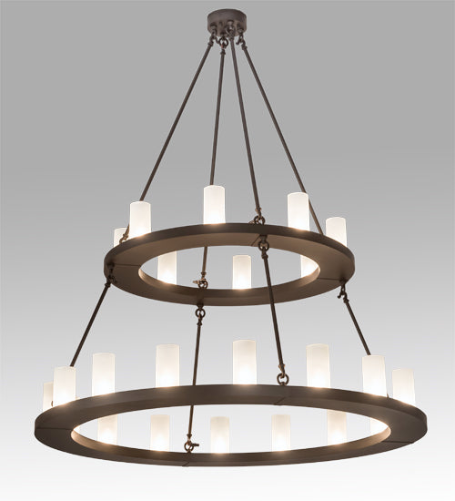 Meyda Tiffany Loxley 197483 Chandelier Light - Mahogany Bronze