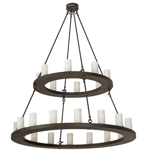 Meyda Tiffany Loxley 197483 Chandelier Light - Mahogany Bronze