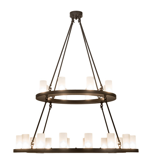 Meyda Tiffany Loxley 197483 Chandelier Light - Mahogany Bronze