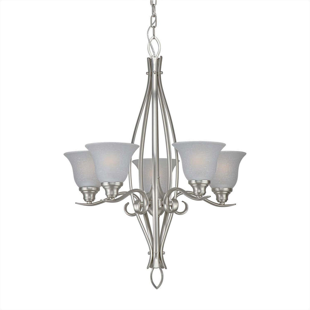 Forte 2100-05-55 Chandelier Light - Brushed Nickel