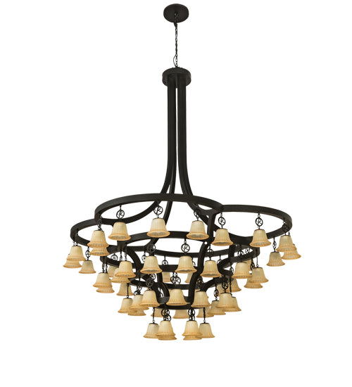 Meyda Tiffany Cretella 197780 Chandelier Light - Weathered Brass