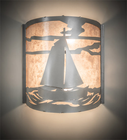 Meyda Tiffany Sailboat 197788 Wall Light - Nickel