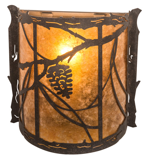 Meyda Tiffany Whispering Pines 197900 Wall Light - Wrought Iron