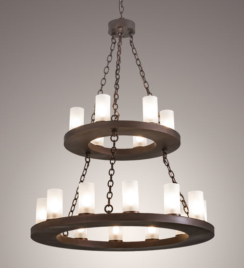 Meyda Tiffany Loxley 197989 Chandelier Light - Mahogany Bronze