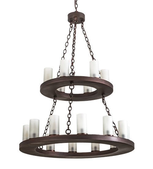 Meyda Tiffany Loxley 197989 Chandelier Light - Mahogany Bronze