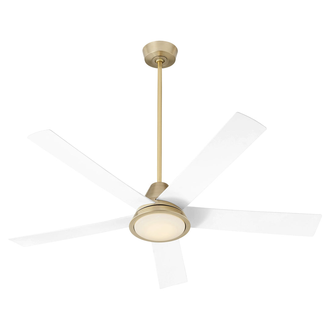 Oxygen 3-115-640 Temple 56 in. Ceiling Fan Aged Brass