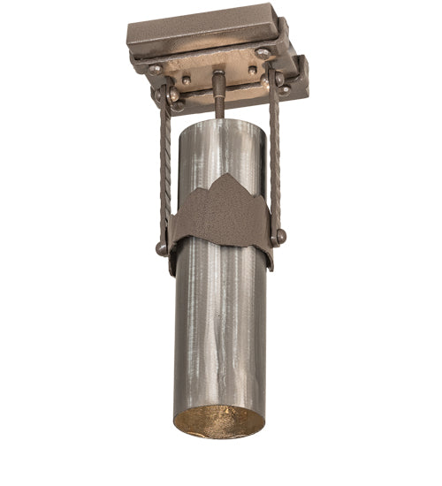 Meyda Tiffany Iron Mountain 198083 Ceiling Light - Stainless Steel