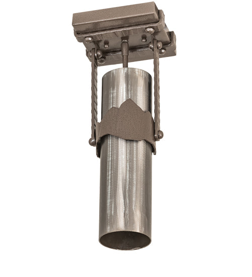 Meyda Tiffany Iron Mountain 198083 Ceiling Light - Stainless Steel