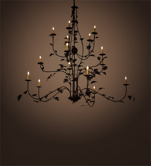 Meyda Tiffany Oak Leaf 198138 Chandelier Light - Cafe-Noir