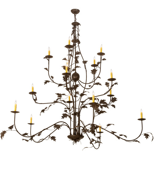 Meyda Tiffany Oak Leaf 198138 Chandelier Light - Cafe-Noir