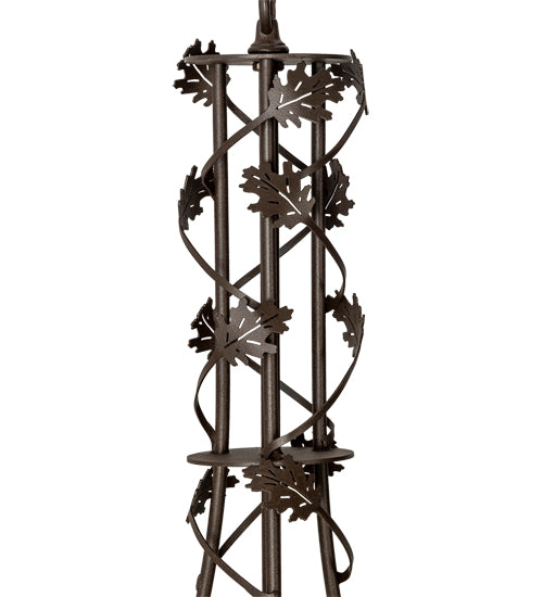 Meyda Tiffany Oak Leaf 198138 Chandelier Light - Cafe-Noir