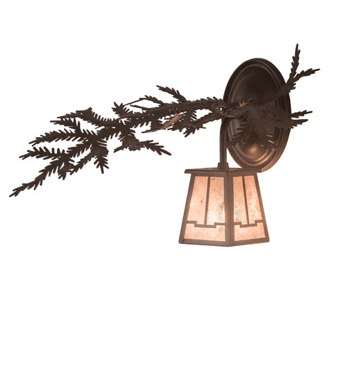 Meyda Tiffany Pine Branch 198534 Wall Light - Mahogany Bronze