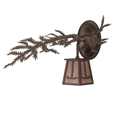 Meyda Tiffany Pine Branch 198534 Wall Light - Mahogany Bronze