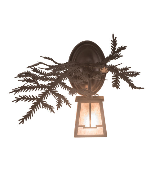 Meyda Tiffany Pine Branch 198534 Wall Light - Mahogany Bronze