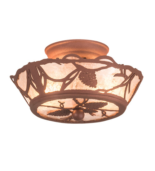Meyda Tiffany Whispering Pines 198770 Ceiling Light - Rust