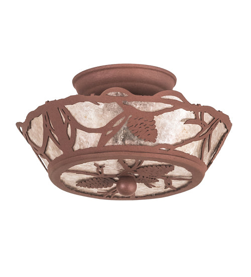 Meyda Tiffany Whispering Pines 198770 Ceiling Light - Rust
