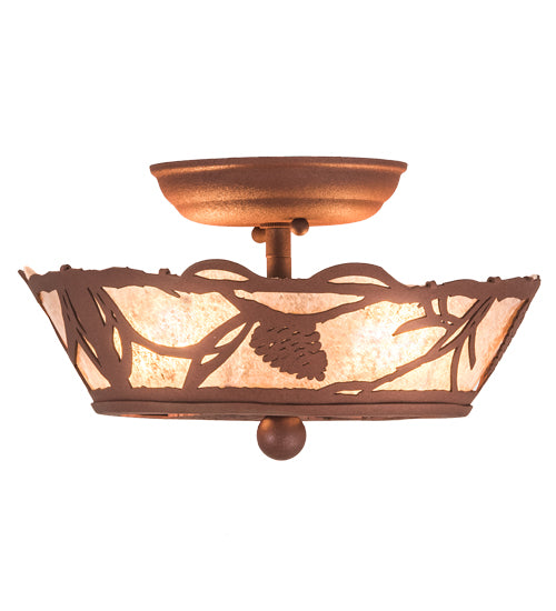 Meyda Tiffany Whispering Pines 198770 Ceiling Light - Rust