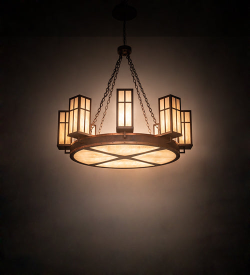 Meyda Tiffany Silverton 198973 Chandelier Light - Rust,Copper