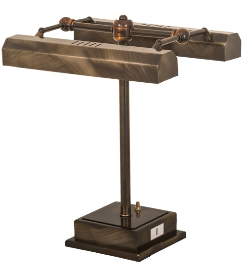 Meyda Tiffany Lighting 199062 Utica Library Two Light Banker's Lamp Lamp Bronze / Dark