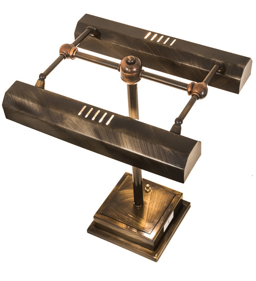 Meyda Tiffany Lighting 199062 Utica Library Two Light Banker's Lamp Lamp Bronze / Dark