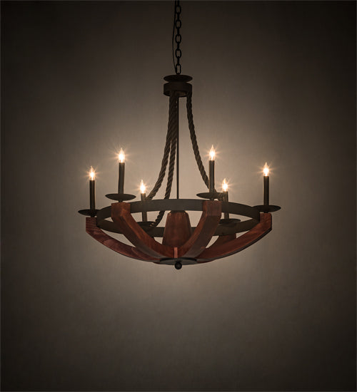 Meyda Tiffany Doyle 199065 Chandelier Light - Oil Rubbed Bronze