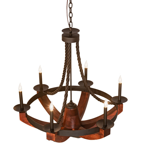 Meyda Tiffany Doyle 199065 Chandelier Light - Oil Rubbed Bronze