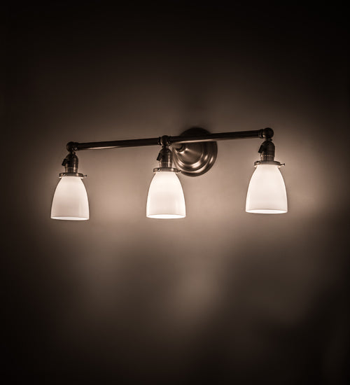Meyda Tiffany Revival 199096 Bath Vanity Light 25 in. wide - Brushed Nickel