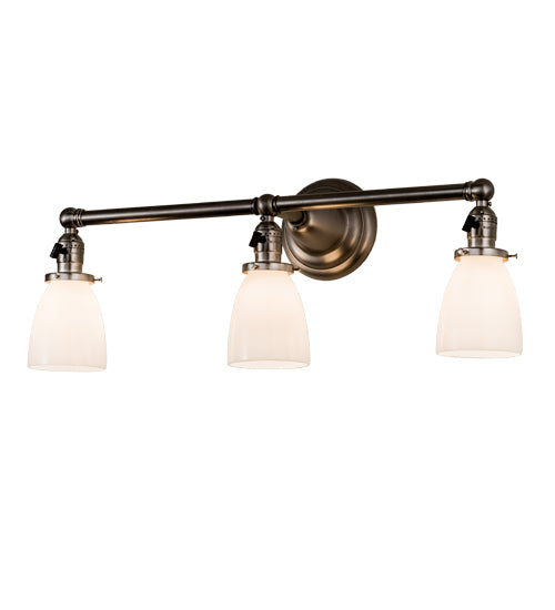 Meyda Tiffany Revival 199096 Bath Vanity Light 25 in. wide - Brushed Nickel