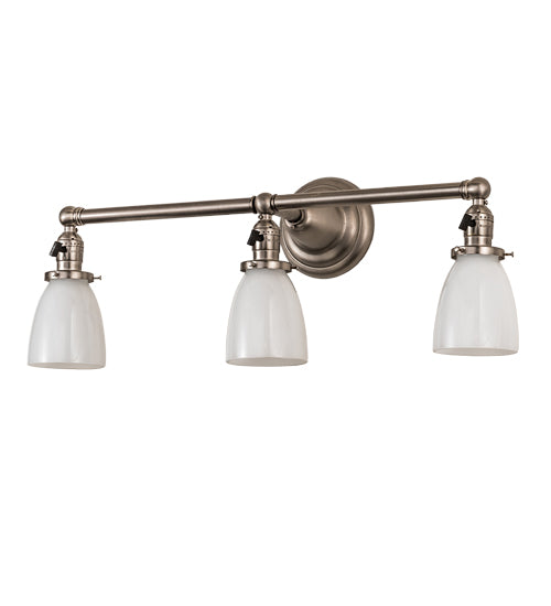 Meyda Tiffany Revival 199096 Bath Vanity Light 25 in. wide - Brushed Nickel