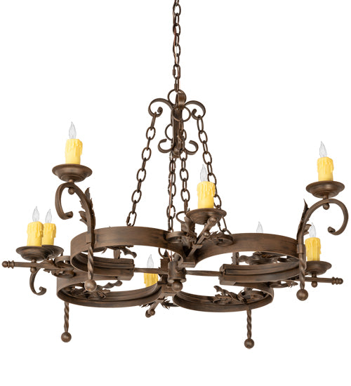 Meyda Tiffany Andorra 199184 Chandelier Light - Rust