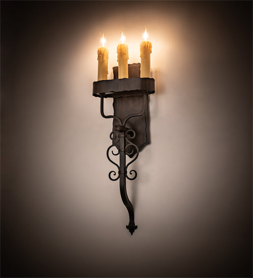 Meyda Tiffany Ahriman 199185 Wall Light - Rust