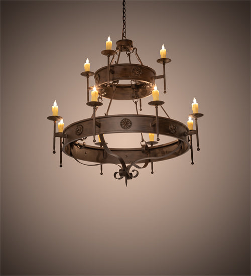 Meyda Tiffany Lorenzo 199188 Chandelier Light - Rust
