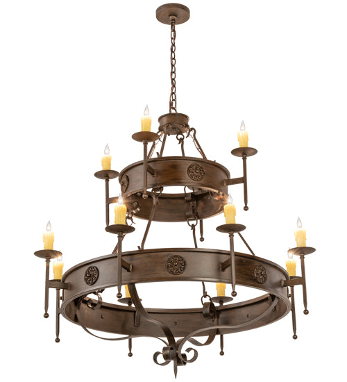Meyda Tiffany Lorenzo 199188 Chandelier Light - Rust