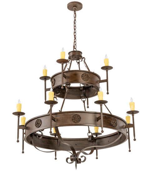 Meyda Tiffany Lorenzo 199188 Chandelier Light - Rust