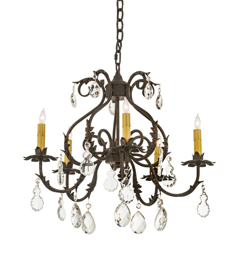 Meyda Tiffany Chantilly 199258 Chandelier Light - French Bronzed,Crystal