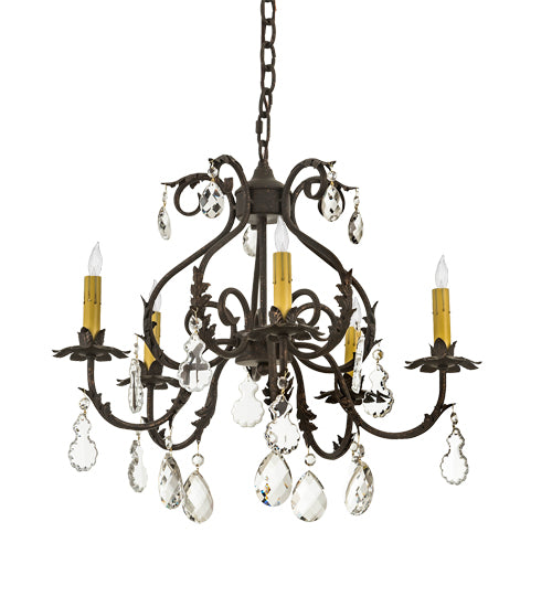 Meyda Tiffany Chantilly 199258 Chandelier Light - French Bronzed,Crystal