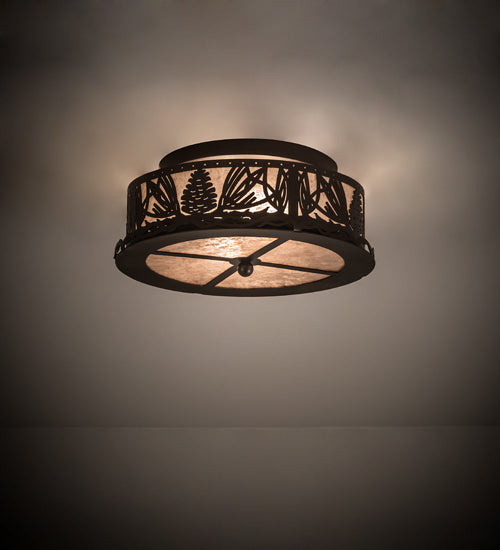 Meyda Tiffany Mountain Pine 199346 Ceiling Light - Mahogany Bronze