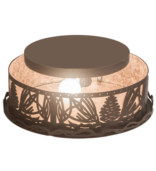 Meyda Tiffany Mountain Pine 199346 Ceiling Light - Mahogany Bronze