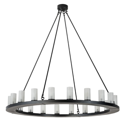 Meyda Tiffany Loxley 199415 Chandelier Light - Blackwash Powdercoat
