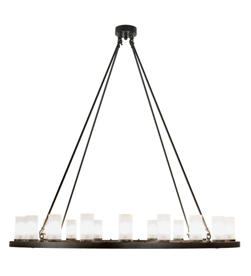 Meyda Tiffany Loxley 199415 Chandelier Light - Blackwash Powdercoat