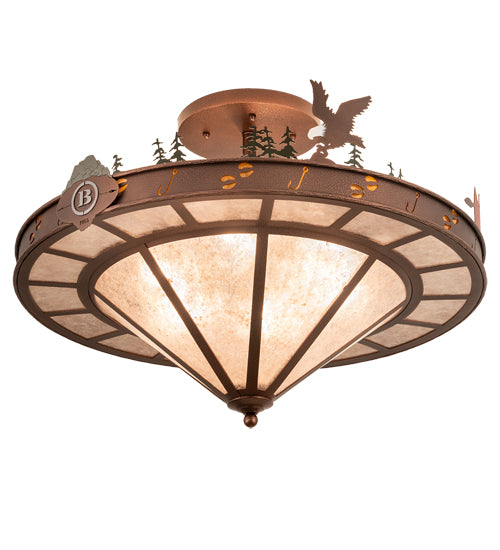 Meyda Tiffany Boulders 199541 Ceiling Light - Copper Vein