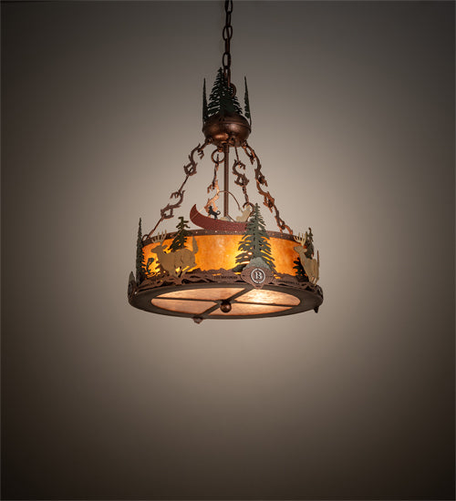 Meyda Tiffany Boulders 199567 Chandelier Light - Copper Vein