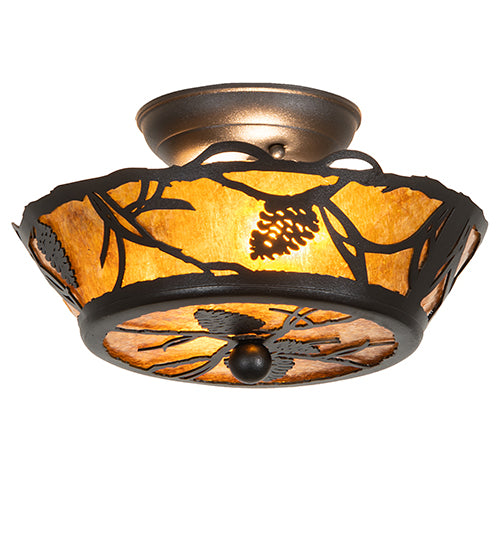 Meyda Tiffany Whispering Pines 199593 Ceiling Light - Antique Copper